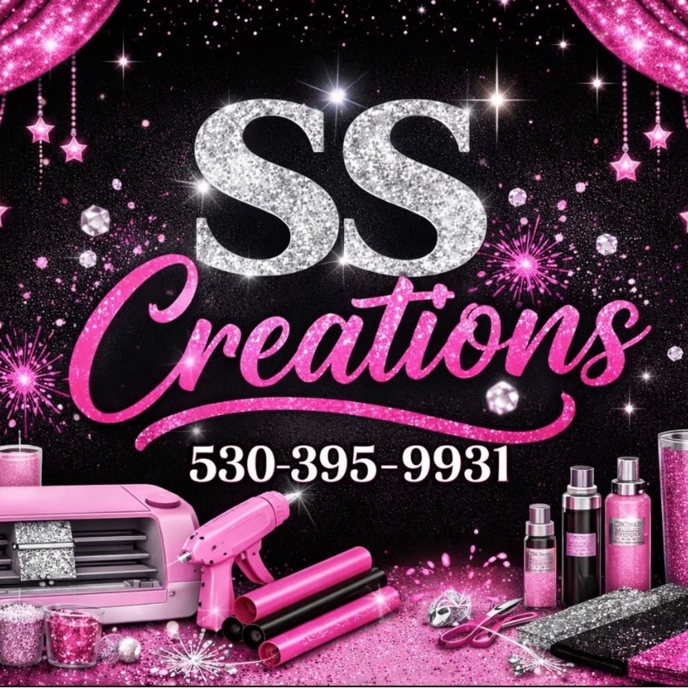 SS Creations Pink and Silver Tumbler this is a 16 ounce glass with a bamboo lid